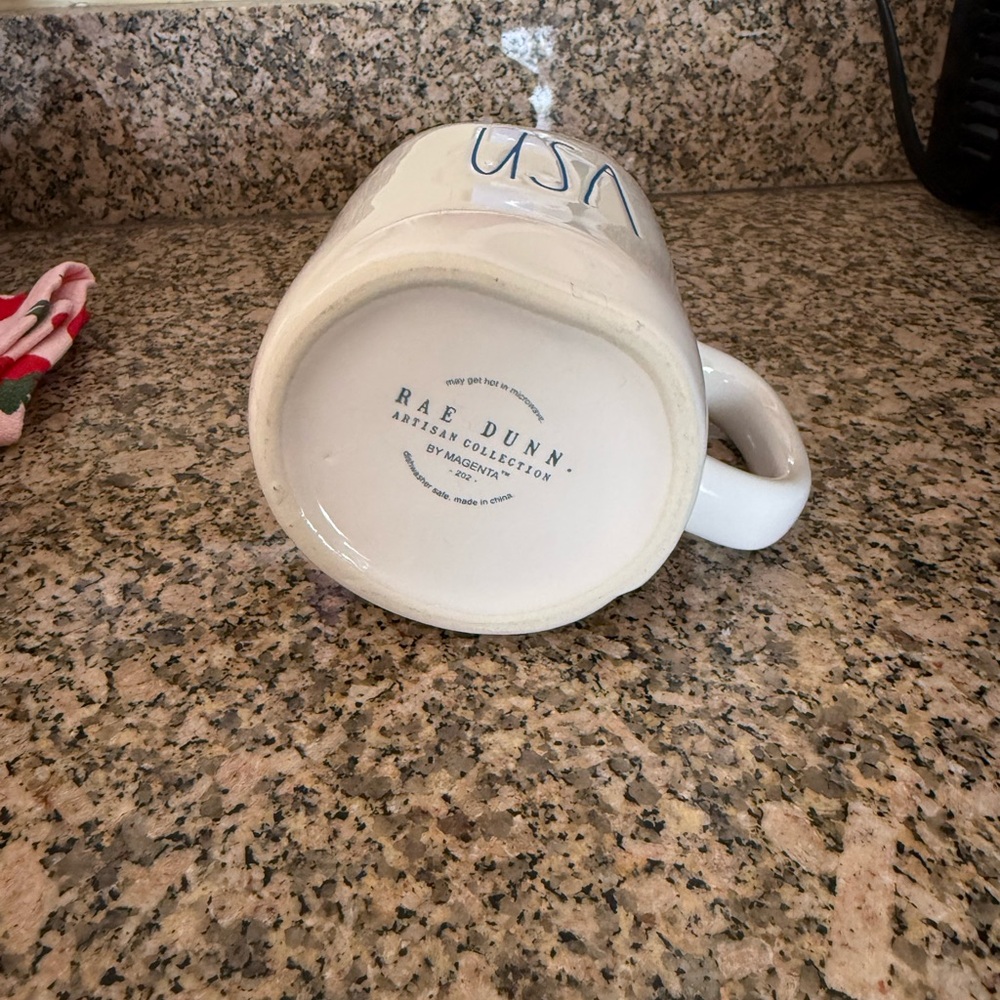 Rae Dunn White and Red USA Mug - Picture 3 of 3
